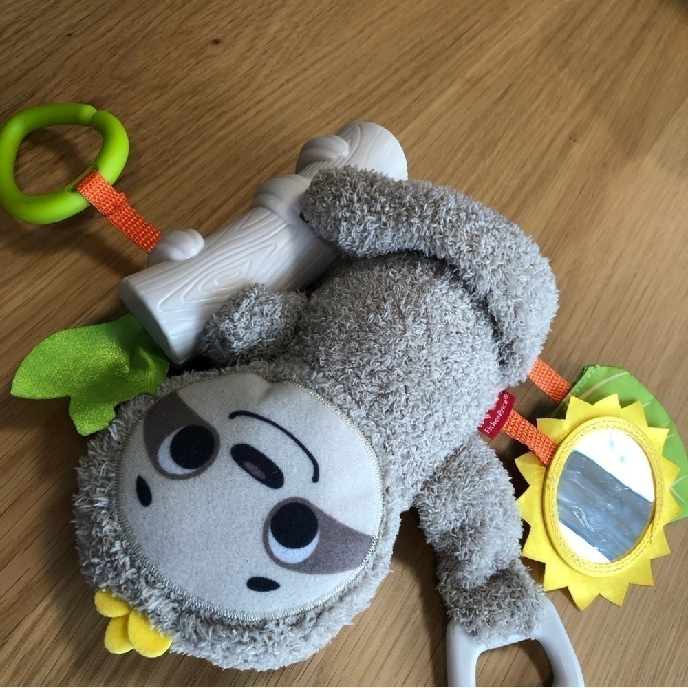 FISHER Price Sloth Toy for stroller teething vibrate mirror - Picture 5 of 5